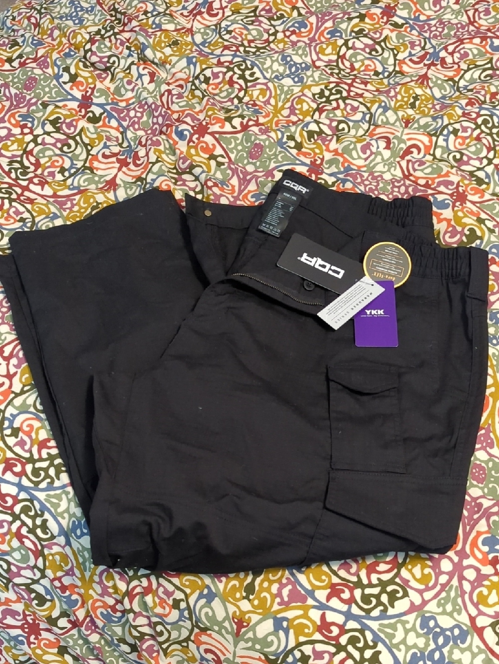 CQR Men's Black Utility Pants